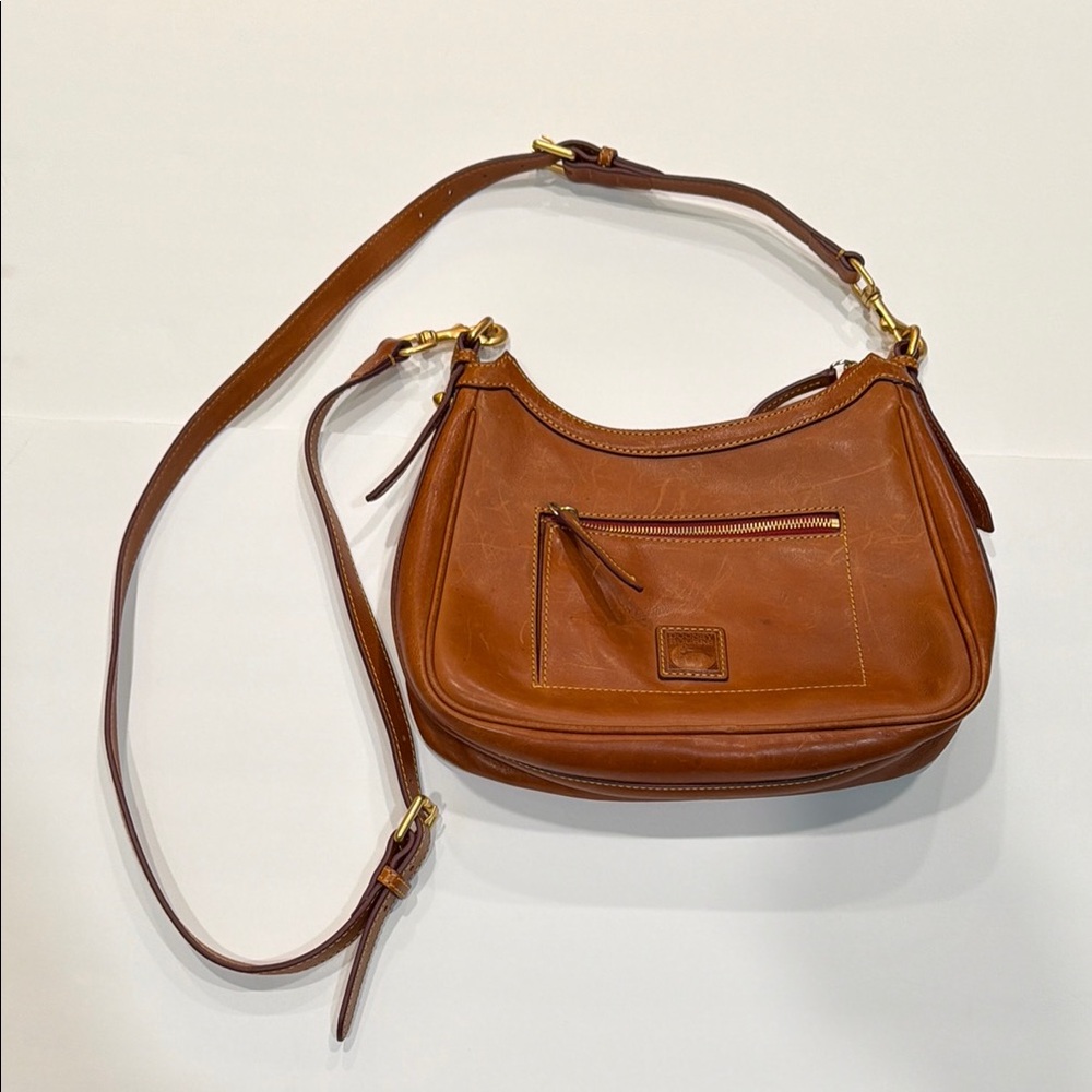 Dooney & Bourke Florentine Cassidy Hobo bag in natural brown Italian leather